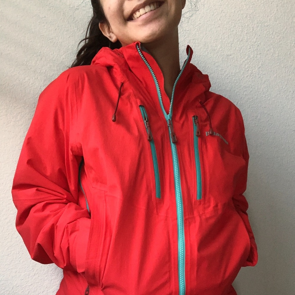 Patagonia Red and Bright Blue Jacket